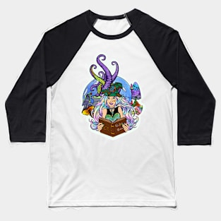 Gamer Witch Baseball T-Shirt